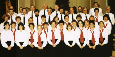 La photo officielle de la Schola Camille Jacquemin pour le 40ème anniversaire en 1989