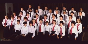 La Schola Camille Jacquemin en concert en l'église St-Joseph à Namur, le 18 février 1989.