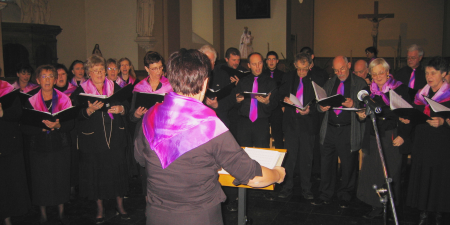 Schola Camille Jacquemin, concert de Noël à Bande, le 21 décembre 2008