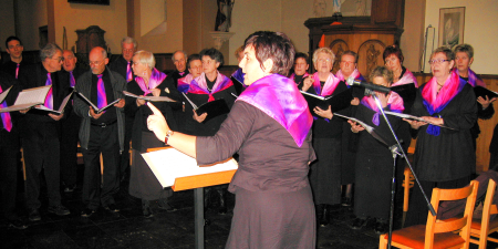 Schola Camille Jacquemin, concert de Noël à Bande, le 21 décembre 2008