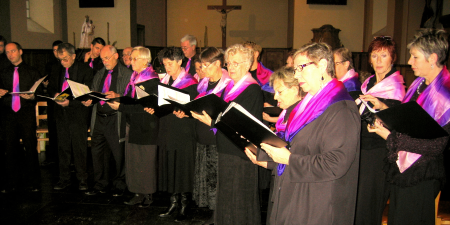 Schola Camille Jacquemin, concert de Noël à Bande, le 21 décembre 2008