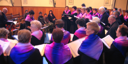 Schola Camille Jacquemin, concert de Noël à Bande, le 21 décembre 2008